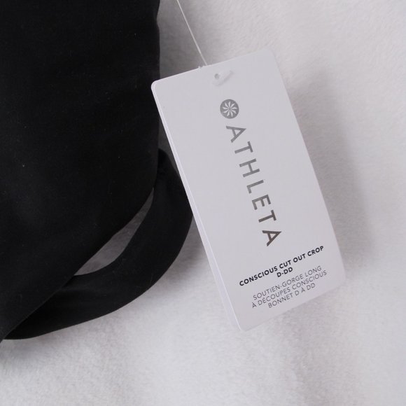 NWT Athleta Conscious Cut Out Crop Sports Bra - Picture 3 of 11